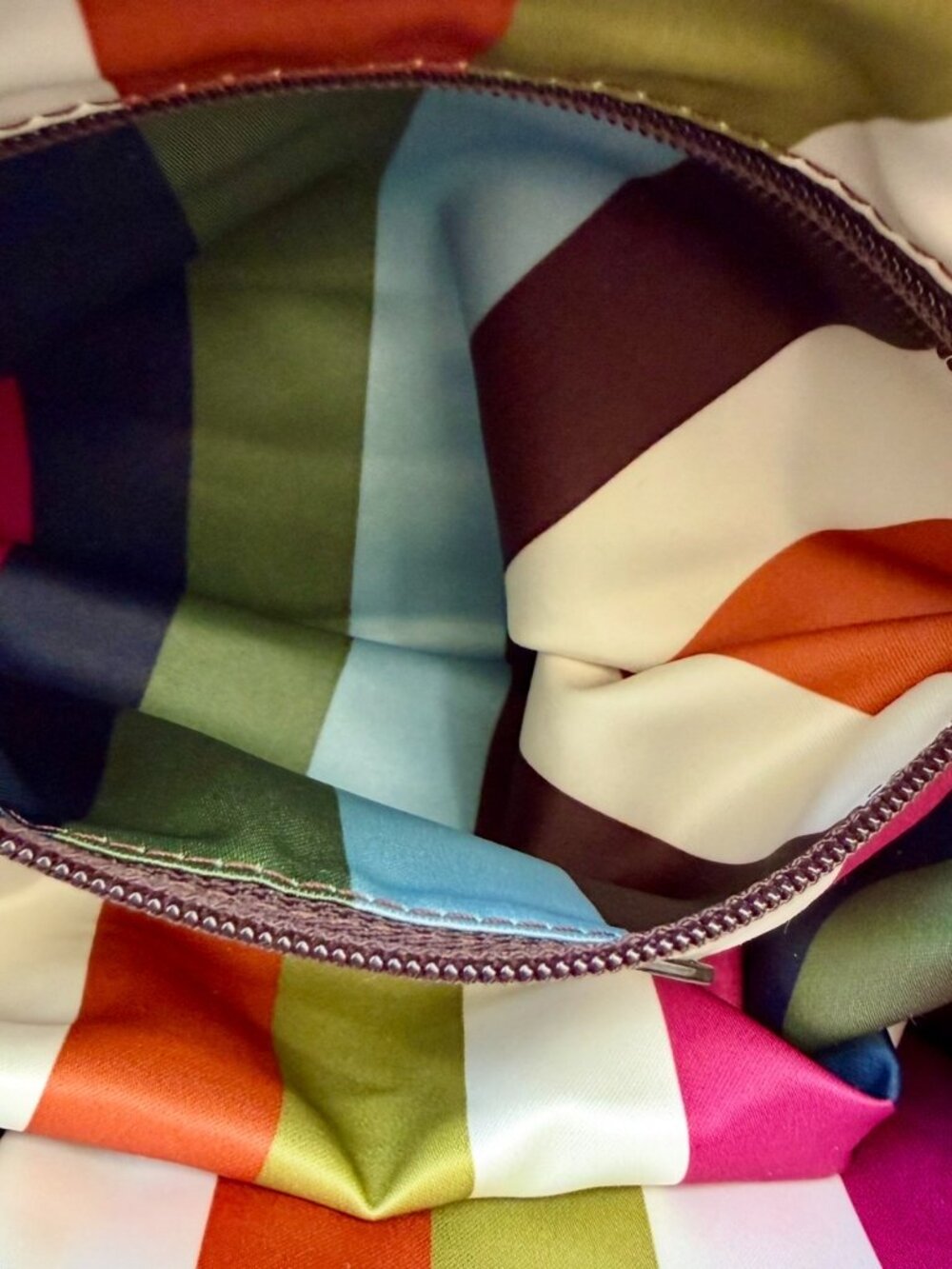 Coach Legacy Tan Signature Black Leather Trim Double Turnlock Satchel Bag 10339 - Picture 9 of 16